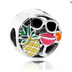 Summer Hawaiian Pineapple Charm For Pandora